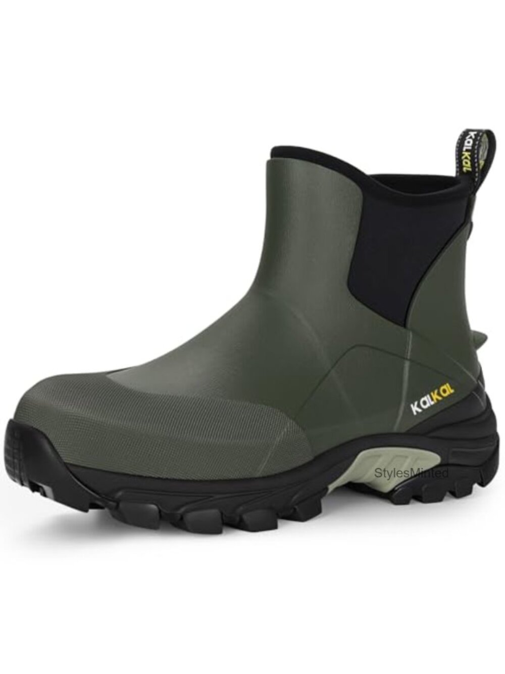 Waterproof Rubber Ankle Rain Boots Shock Absorbing Memory Foam Work Mud Boots